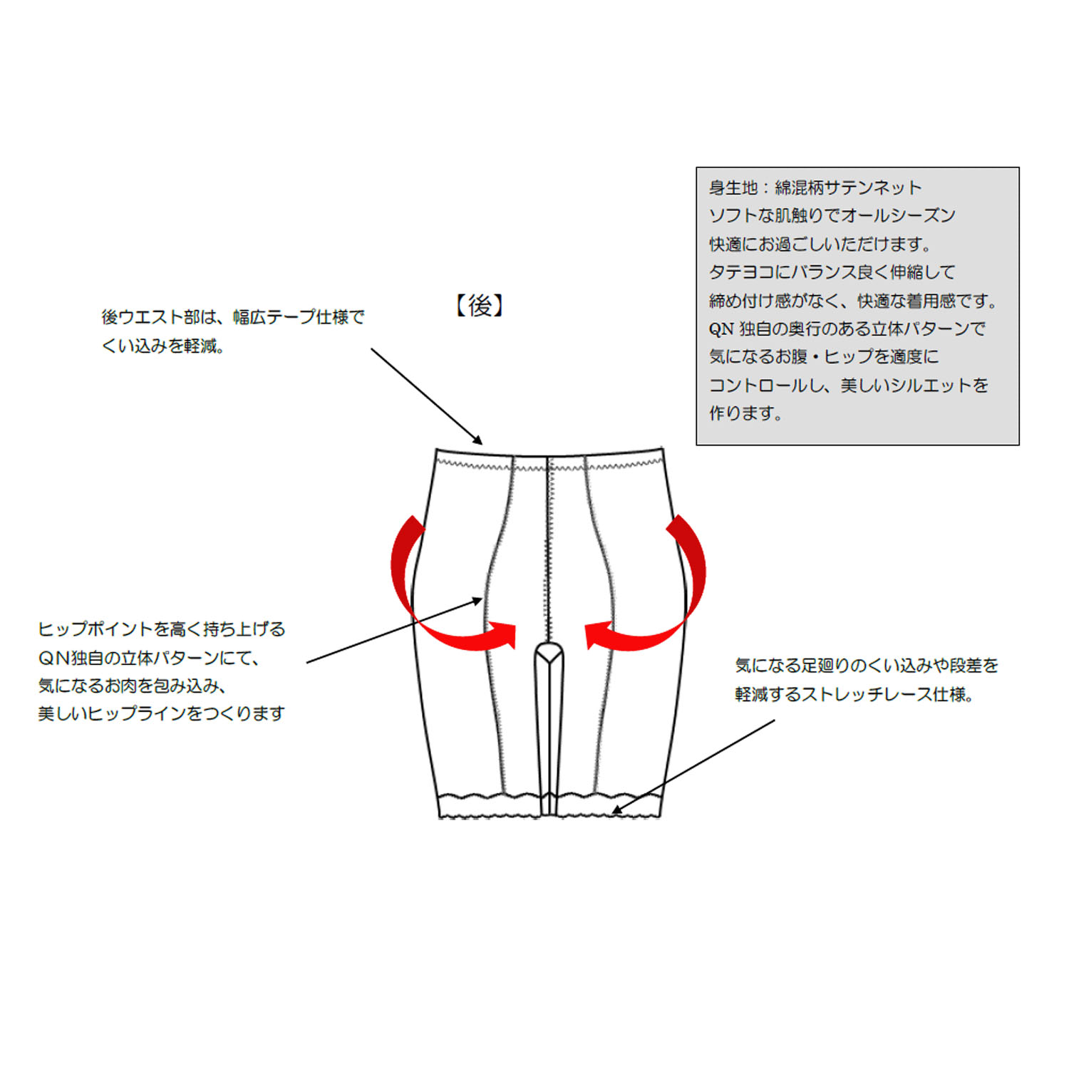ウェルサポート ロングガードルL ジョワイユ - 画像5