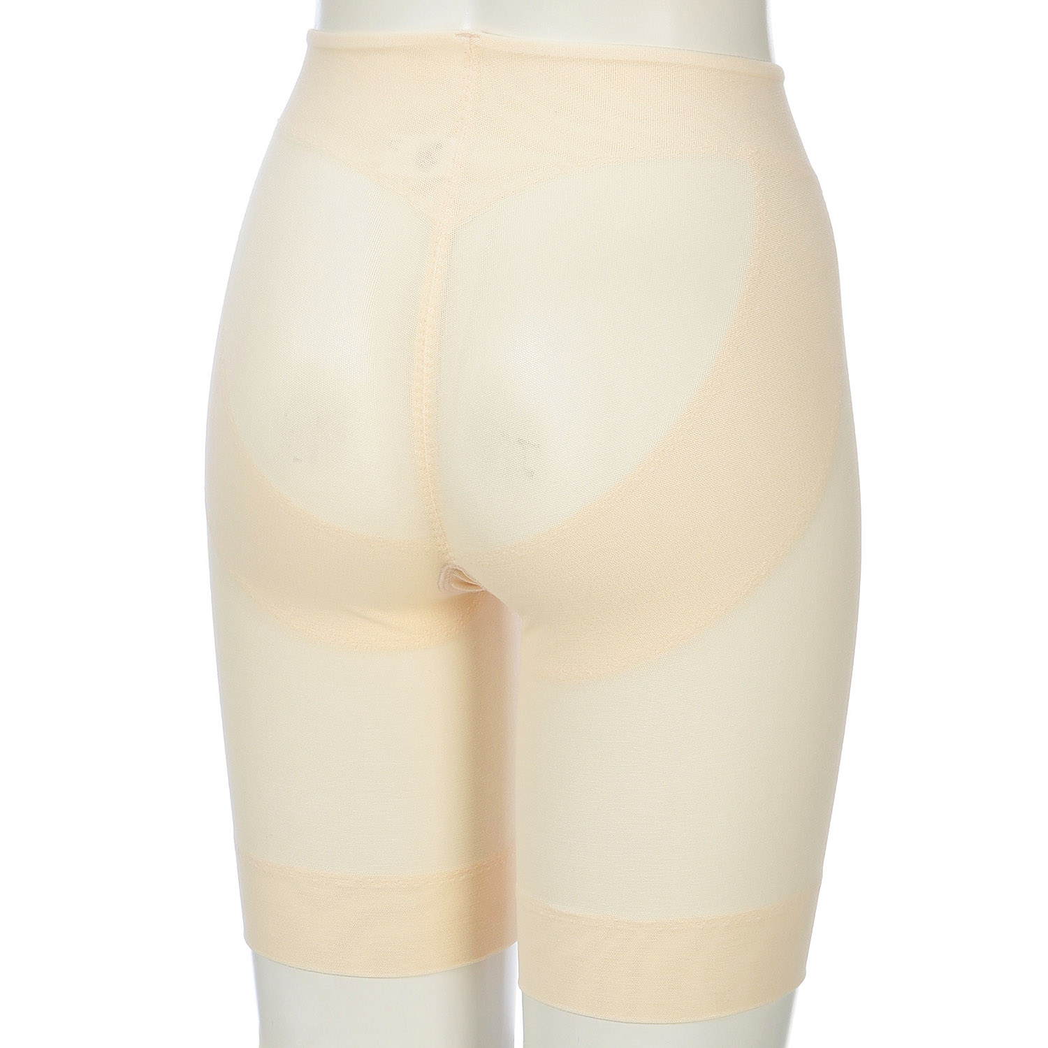 綿メッシュロングボトムベージュ3L ジョワイユ - 画像2