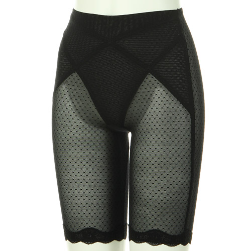 ソフトスタイレット ロングガードル ブラック M - 画像3