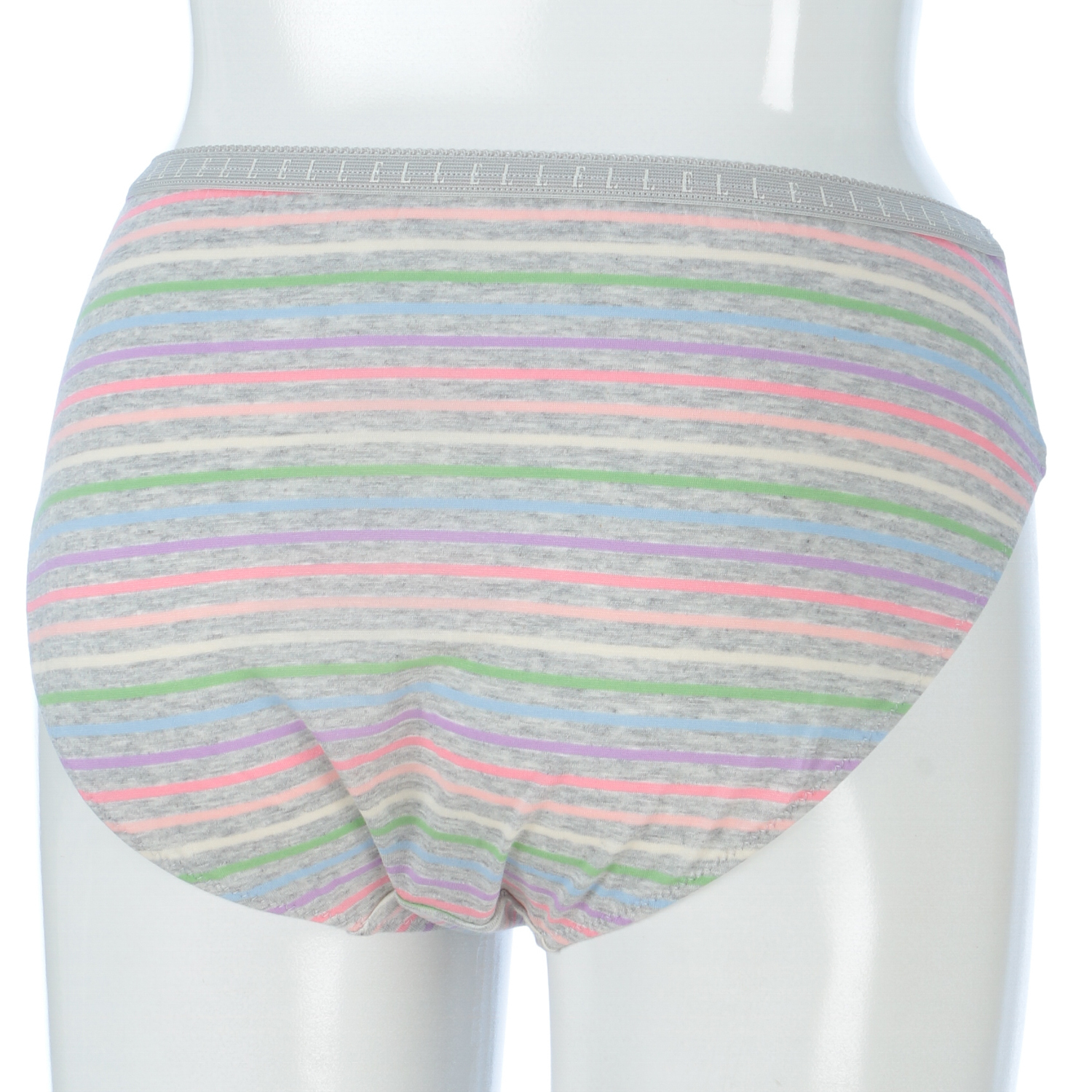 ELLE 綿天竺 ボーダー スタンダード ショーツ - 画像2