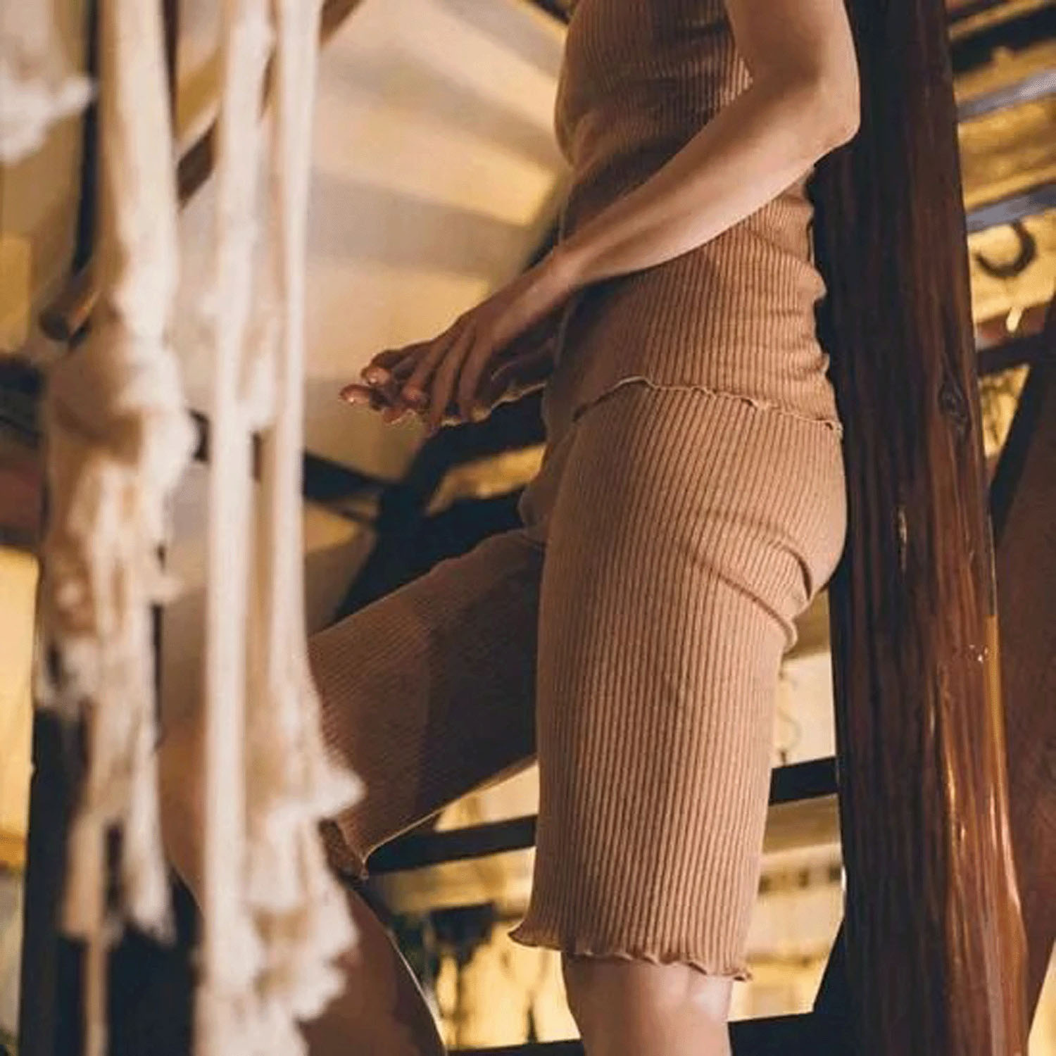 天衣無縫 リブ5分丈パンツ - 画像4