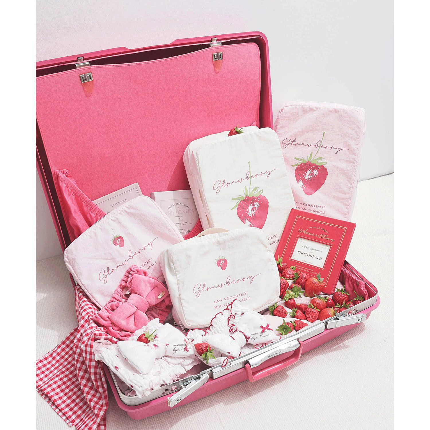 Narue トラベルポーチいちごミニ - 画像2