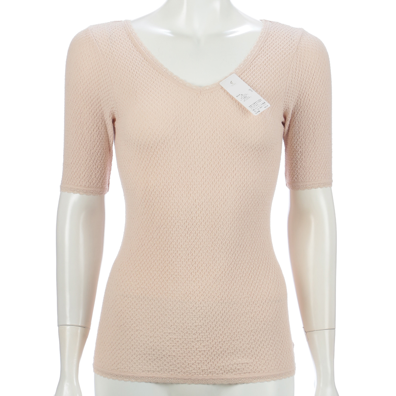 五分袖インナー L ライトモカ エトワール841 - 画像1