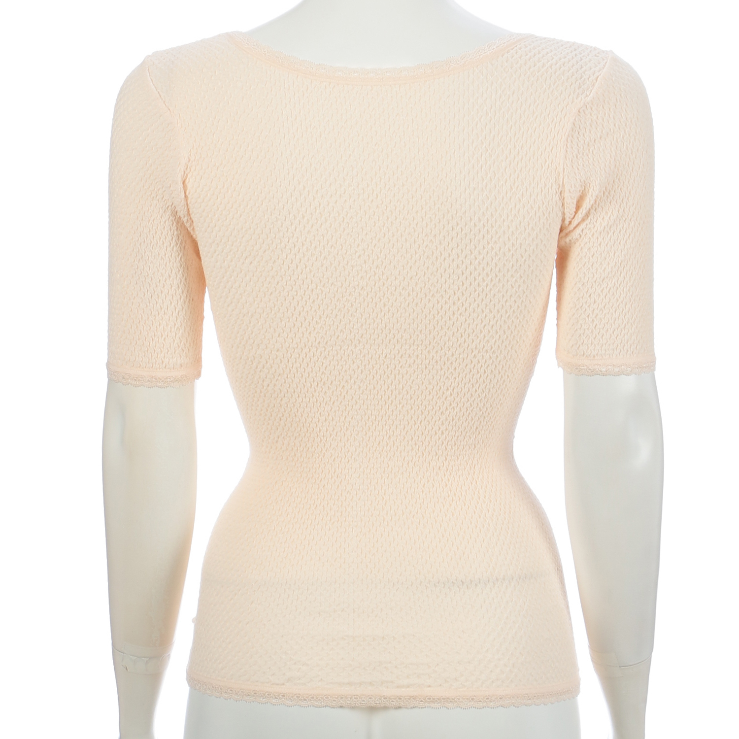 五分袖インナー M ペールピンク エトワール841 - 画像2