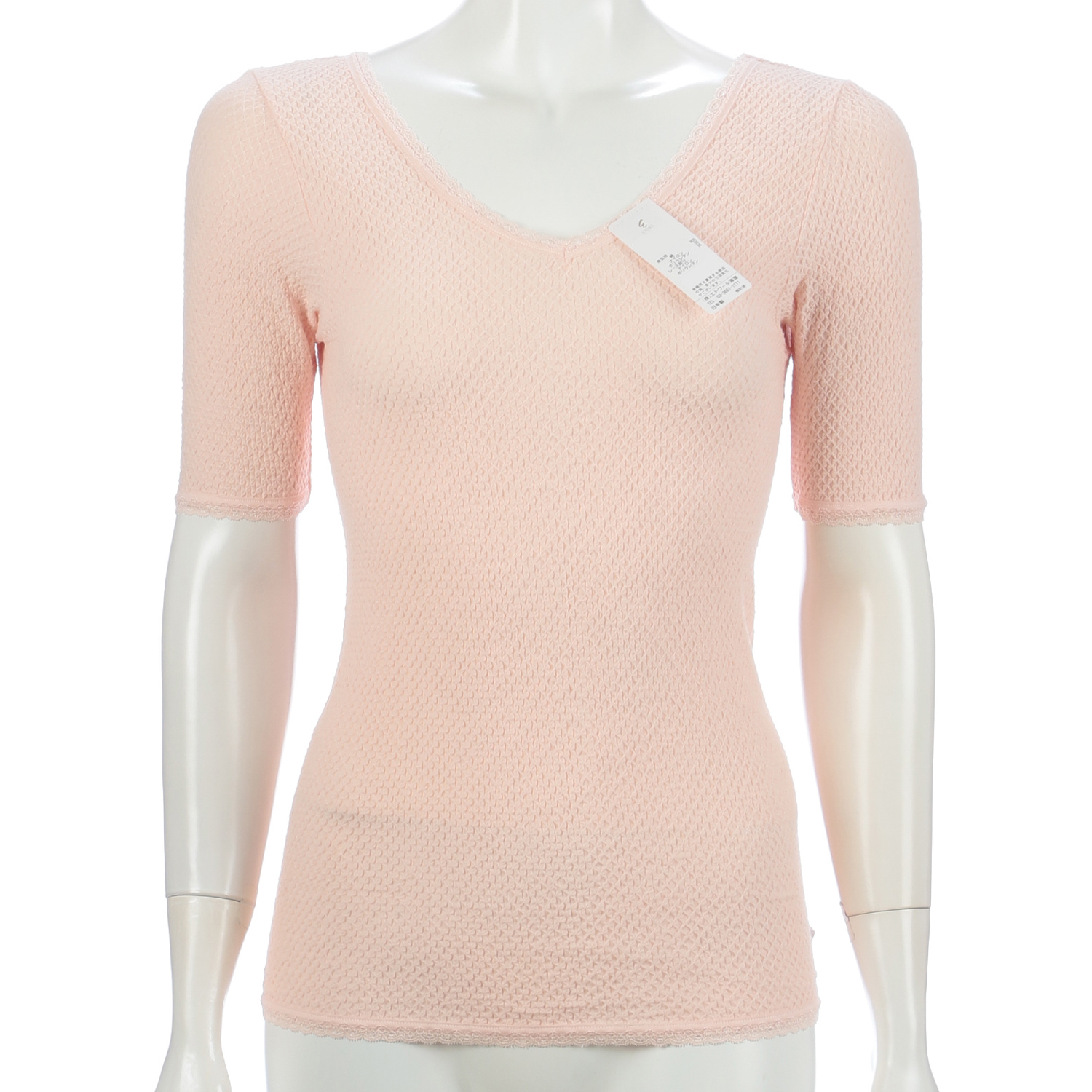 五分袖インナー M ピーチ エトワール841 - 画像1