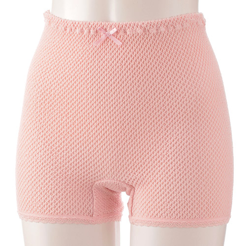 エトワール841 1分丈ショーツ ピーチ M - 画像1
