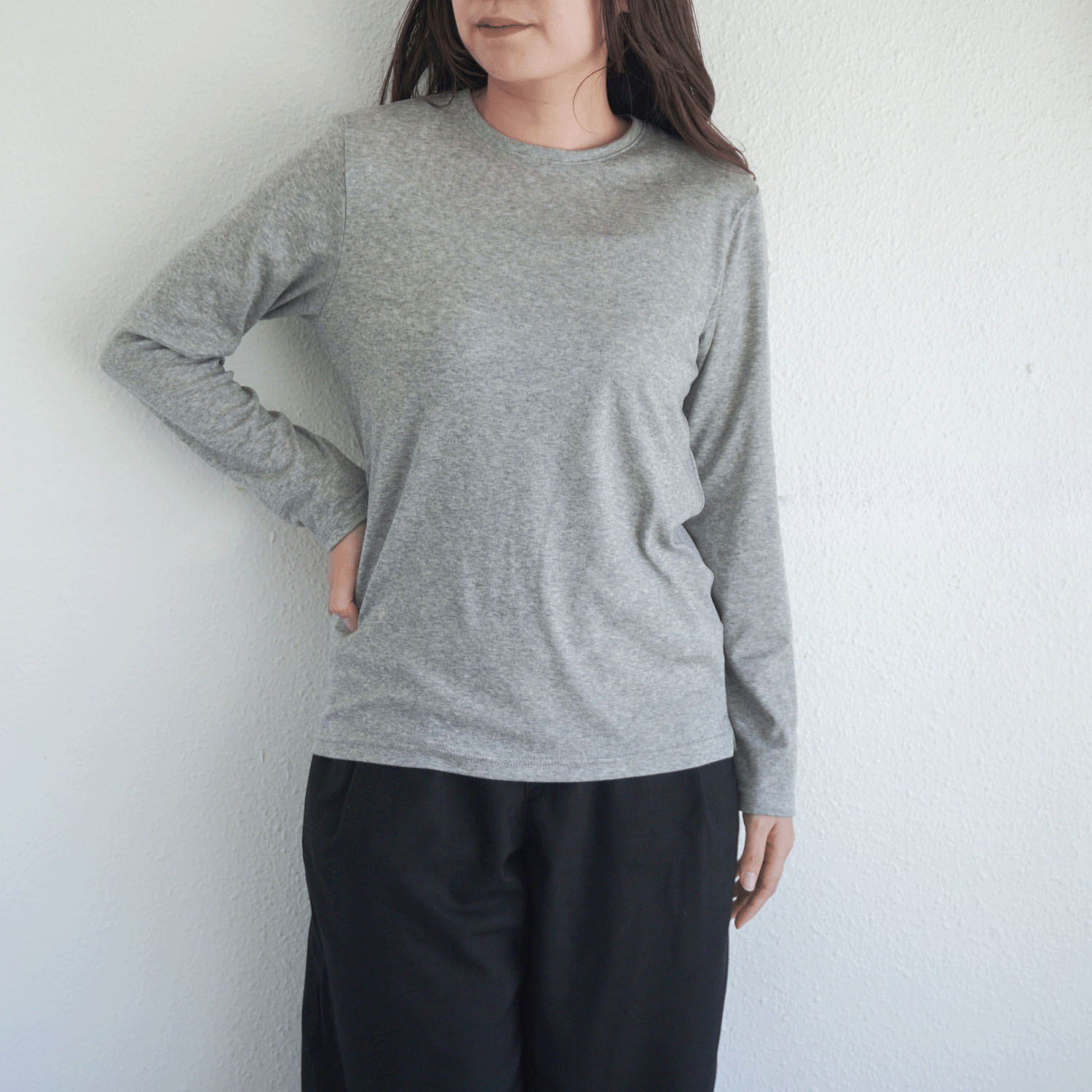 【Insta Live】ハーフミラノリブクルーネックカットソー - 画像12