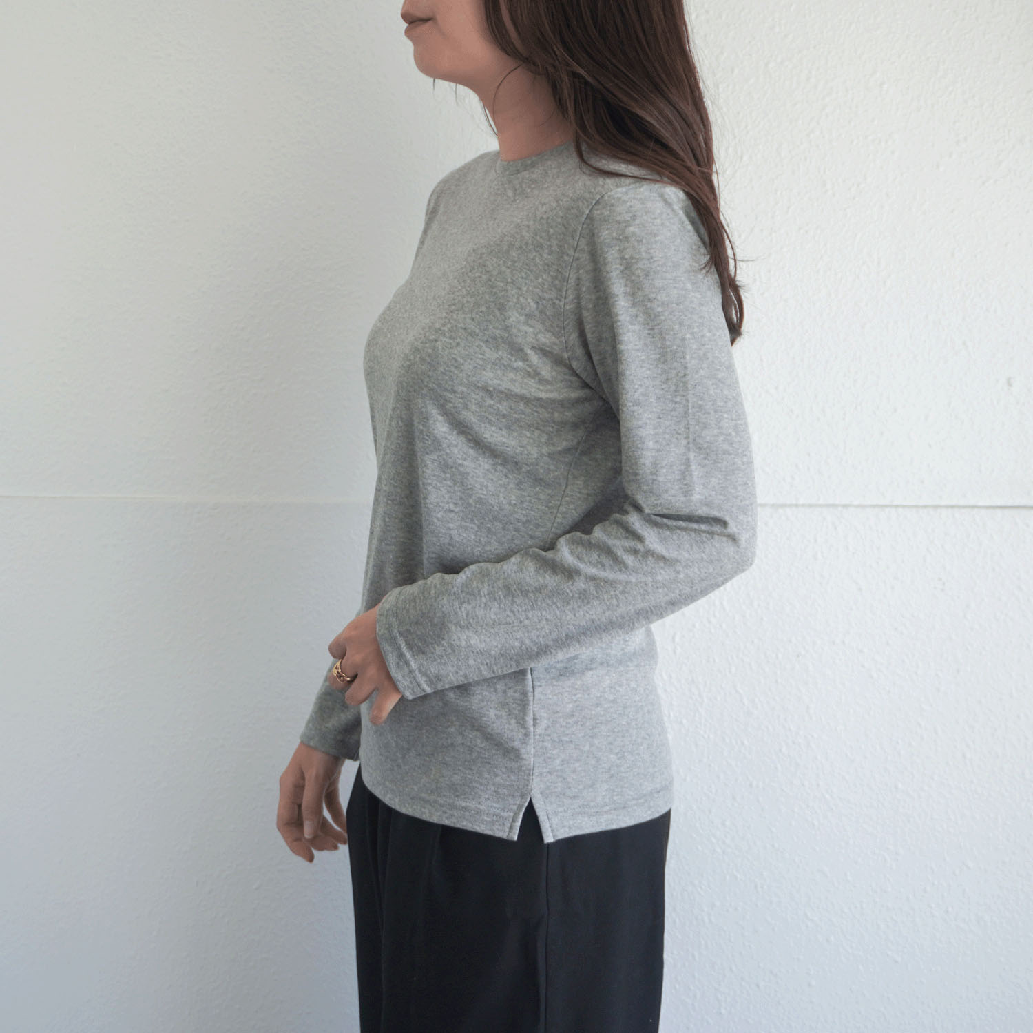 【Insta Live】ハーフミラノリブクルーネックカットソー - 画像13