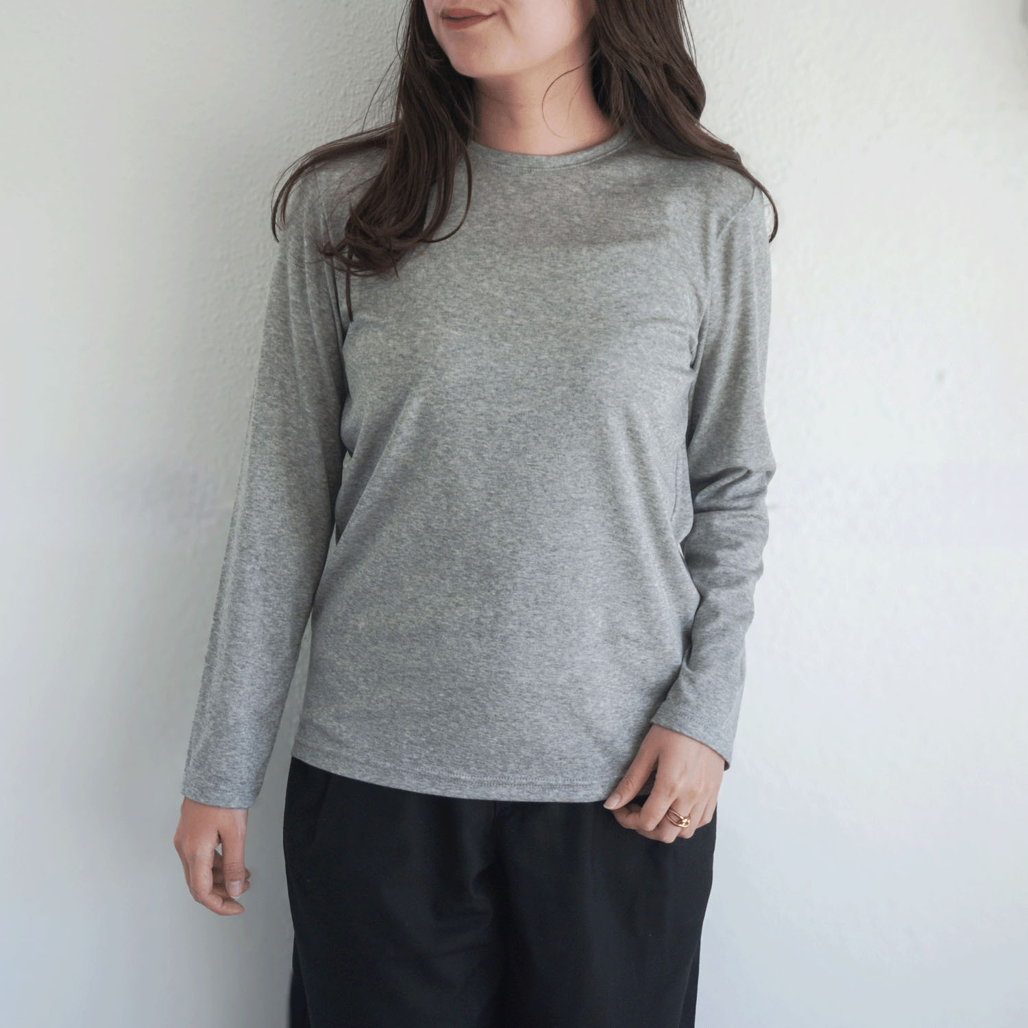 【Insta Live】ハーフミラノリブクルーネックカットソー - 画像10