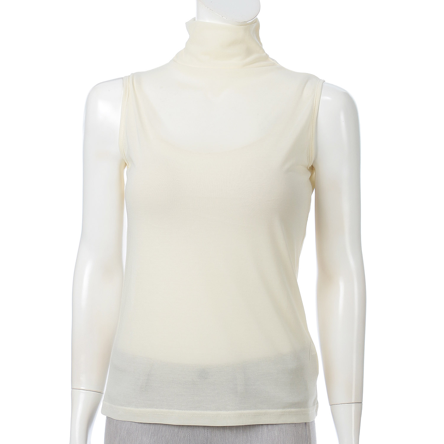 スーパーソフトボトルネックノースリーブカットソー - 画像2