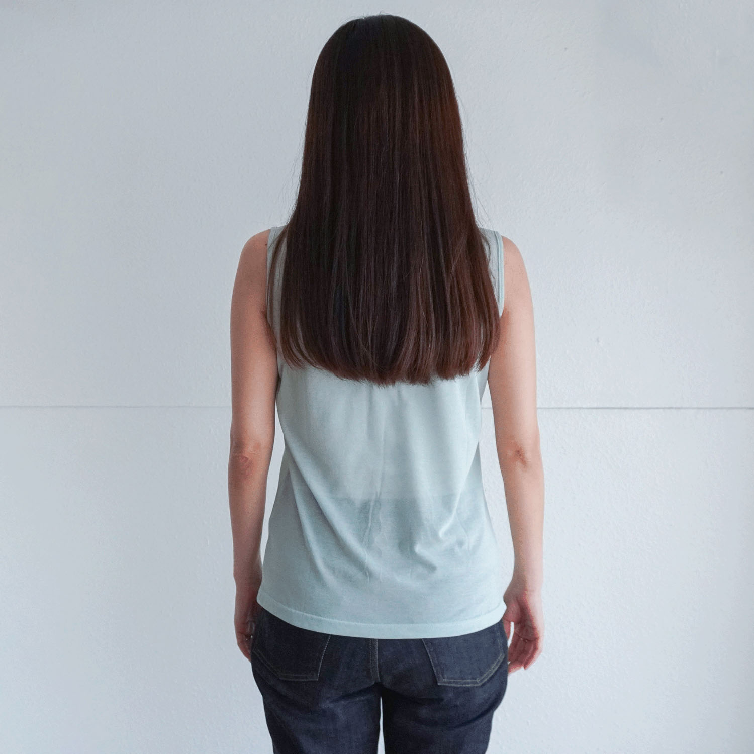 【Insta Live】スーパーソフトボトルネックノースリーブカットソー - 画像11