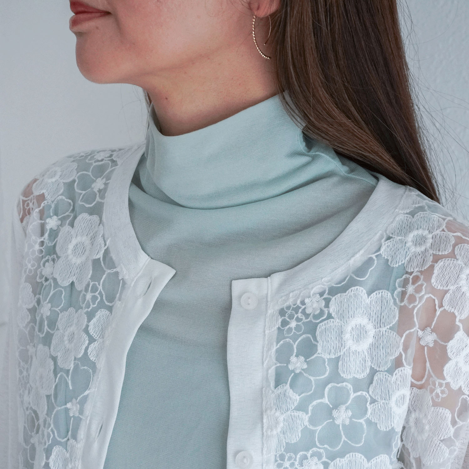 【Insta Live】スーパーソフトボトルネックノースリーブカットソー - 画像13