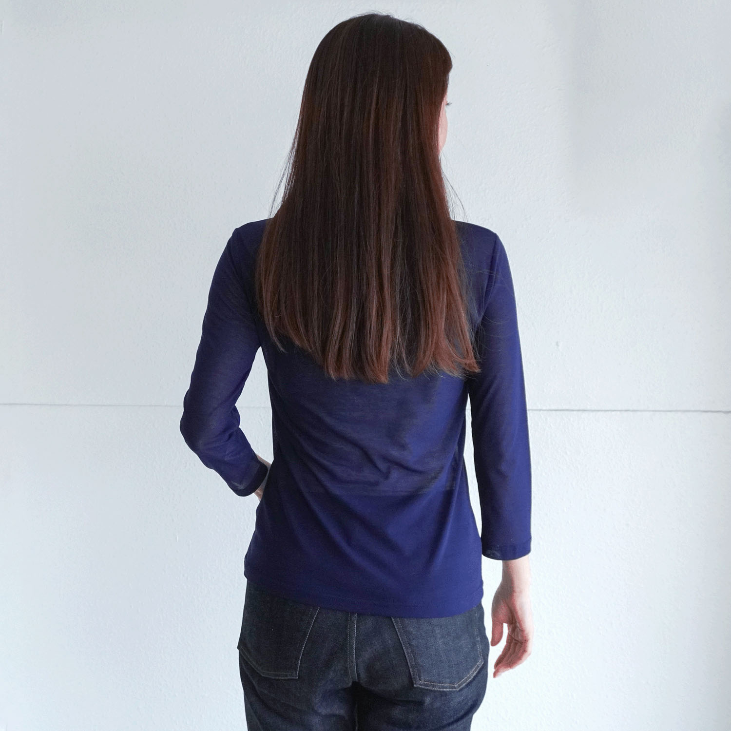 【Insta Live】スーパーソフトボトルネック7分袖プルオーバー - 画像14