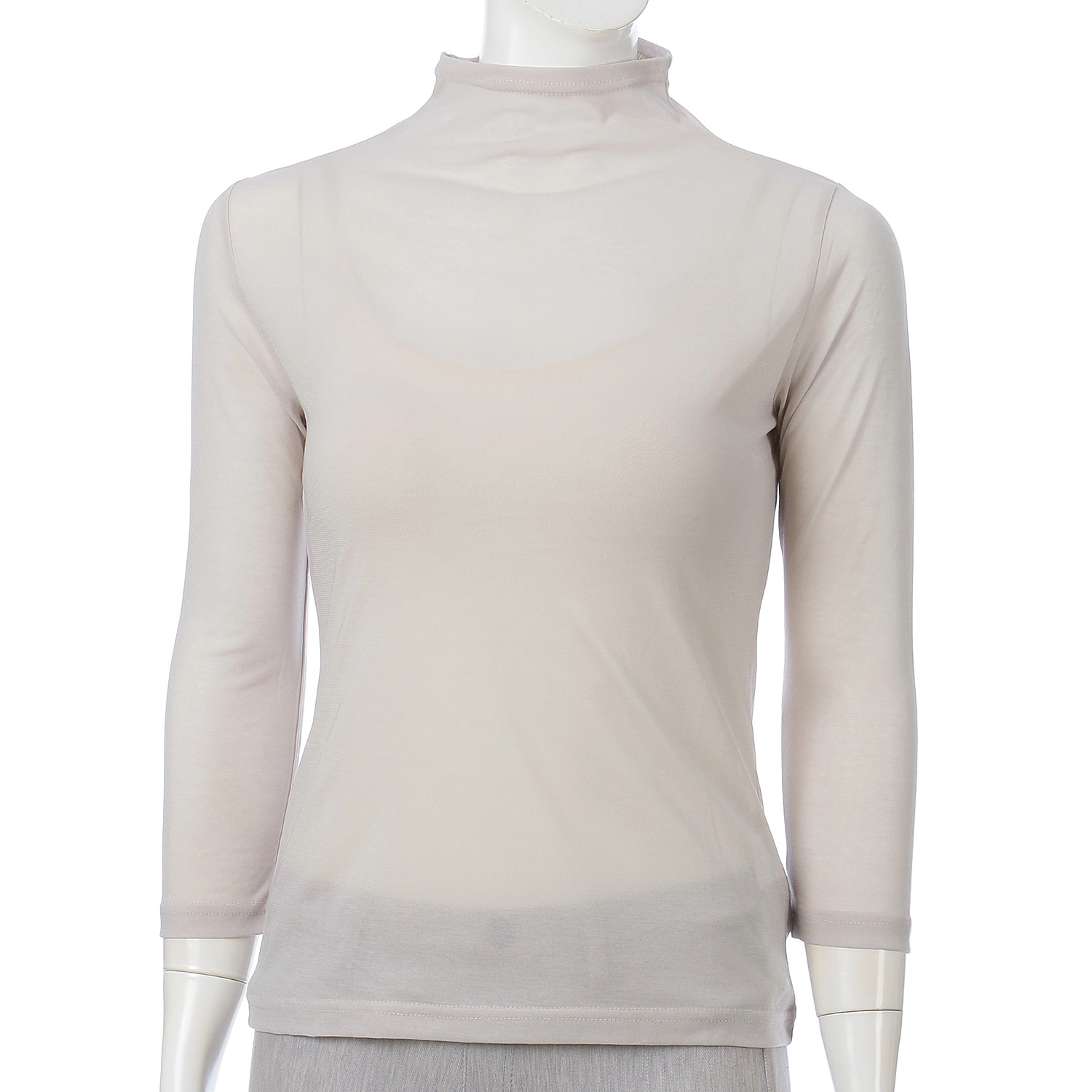 スーパーソフトボトルネック7分袖プルオーバー - 画像3