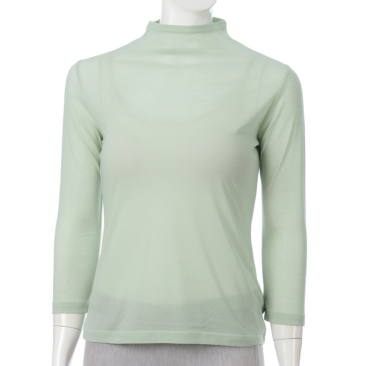 スーパーソフトボトルネック7分袖プルオーバー - 画像7