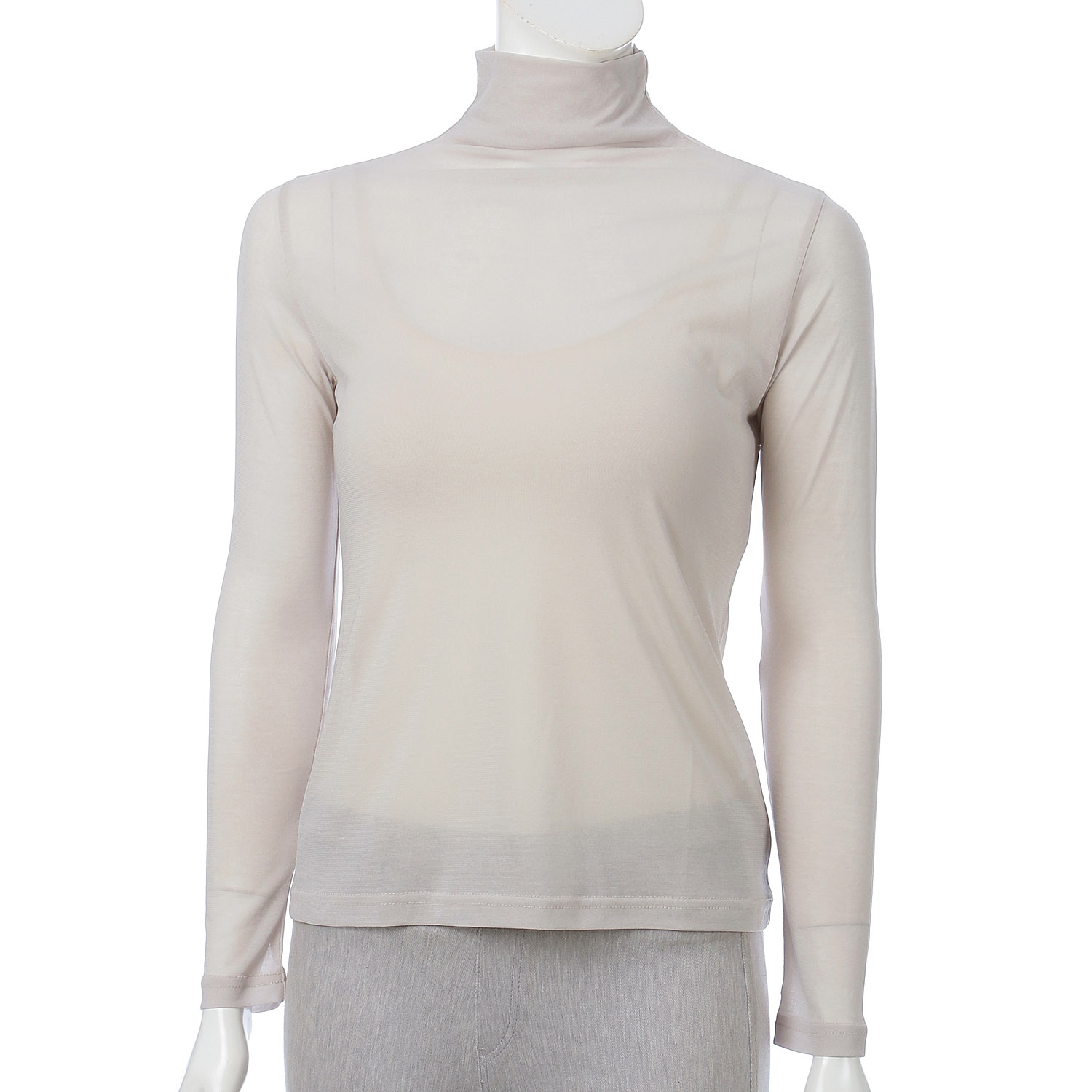 【Insta Live】スーパーソフトボトルネック長袖カットソー - 画像9