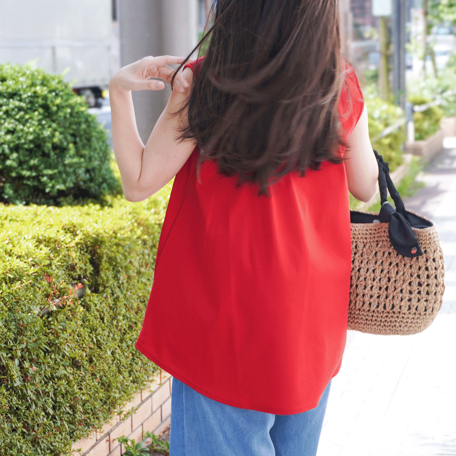 【Insta Live】ナノシアドレープノースリーブカットソー - 画像11