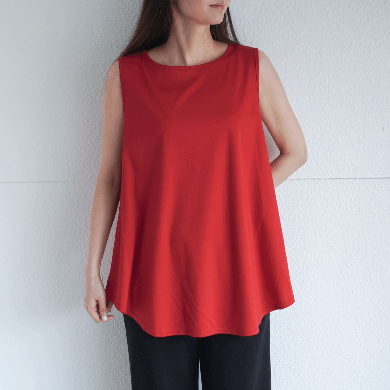 【Insta Live】ナノシアドレープノースリーブカットソー - 画像13