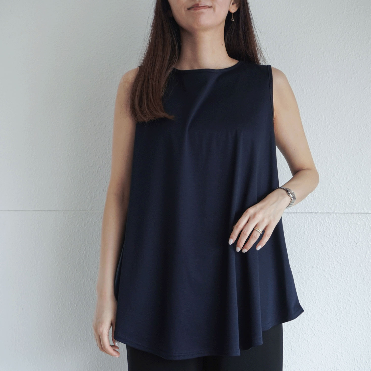 【Insta Live】ナノシアドレープノースリーブカットソー - 画像37