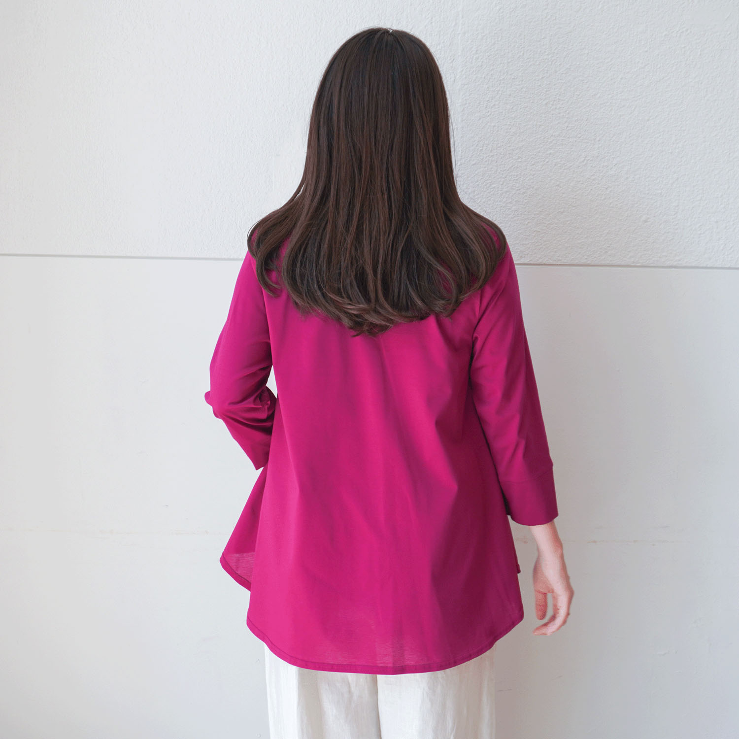 プリマシャインドレープ8分袖チュニック - 画像19