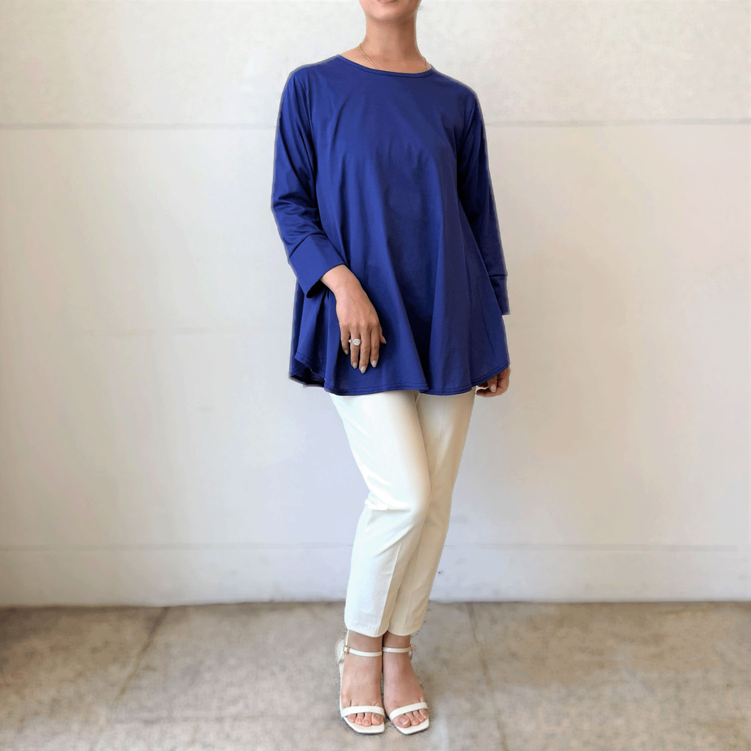 プリマシャインドレープ8分袖チュニック - 画像37