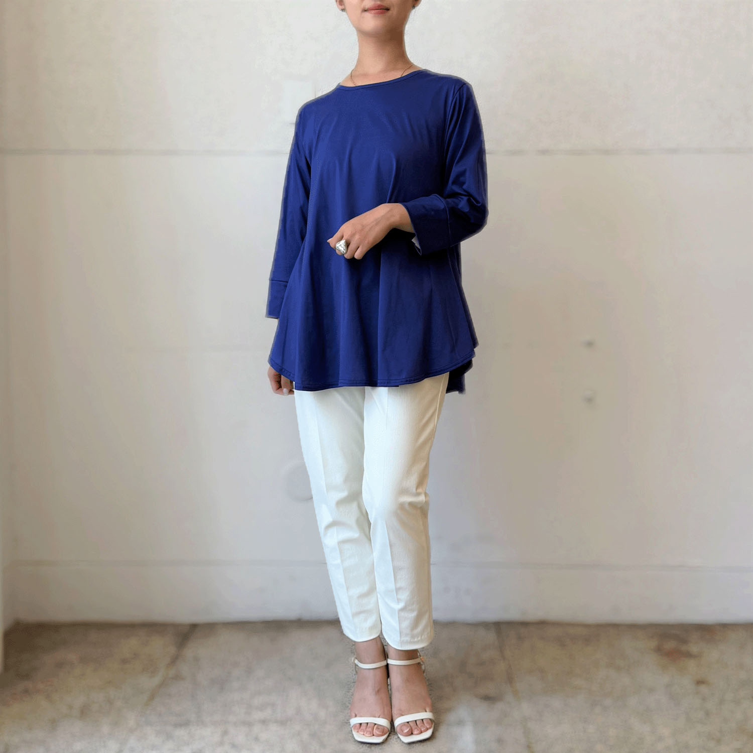 プリマシャインドレープ8分袖チュニック - 画像38