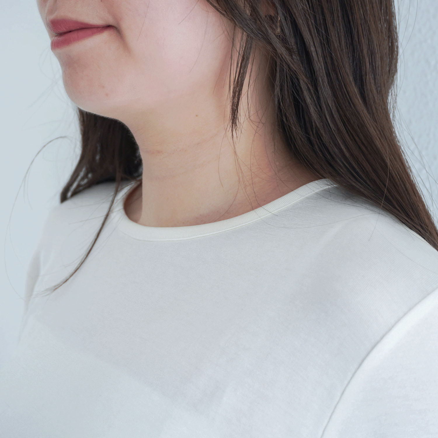 ジョワイユ裏綿丸首Tシャツ  LL - 画像4