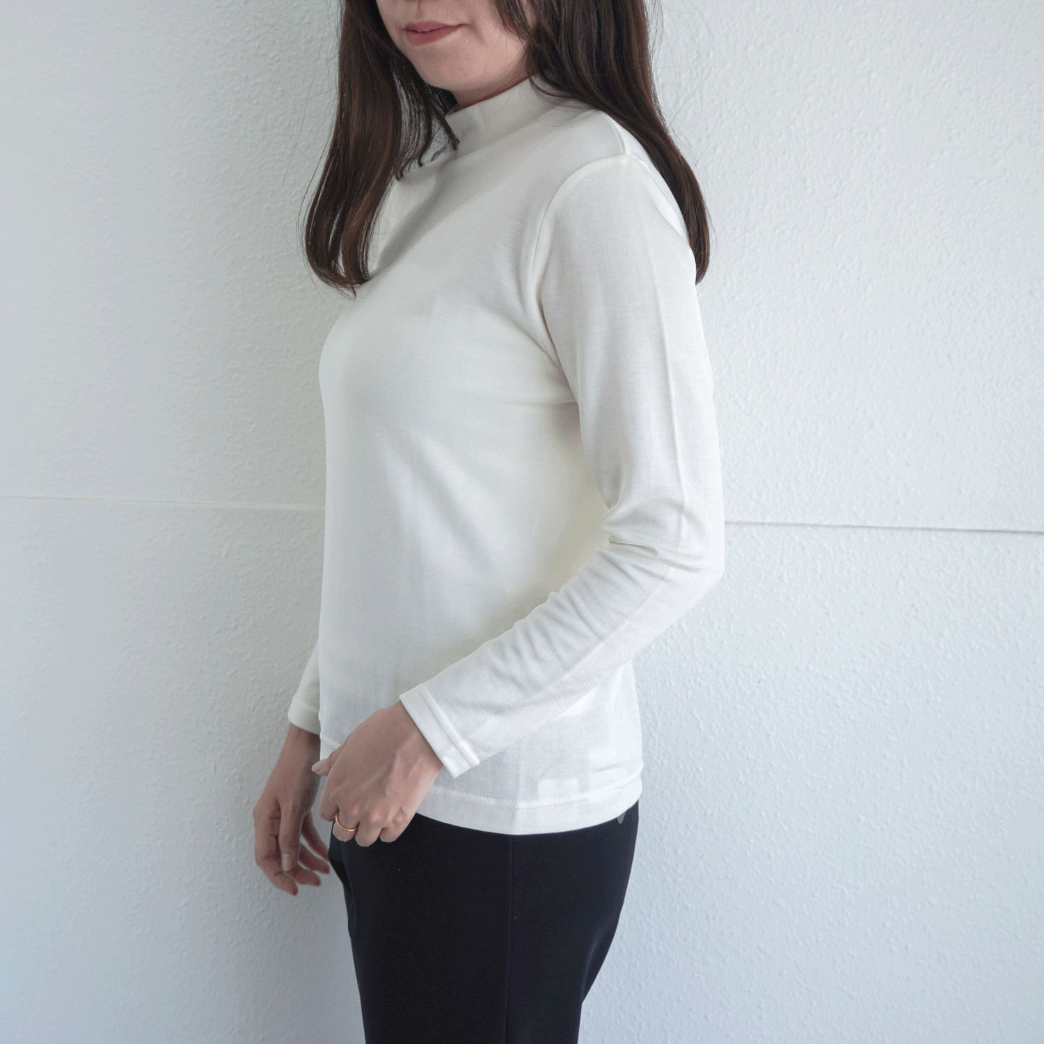 ジョワイユ裏綿ハイネックTシャツ LLサイズ - 画像5