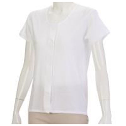 婦人前開3分袖シャツ