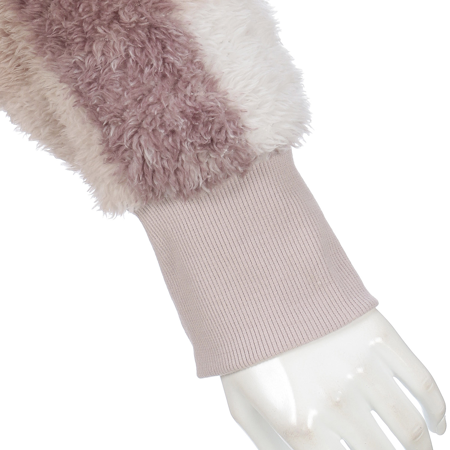 スヌーピー ふわもこ チェック柄スタンド衿ショート丈くるまろん - 画像3