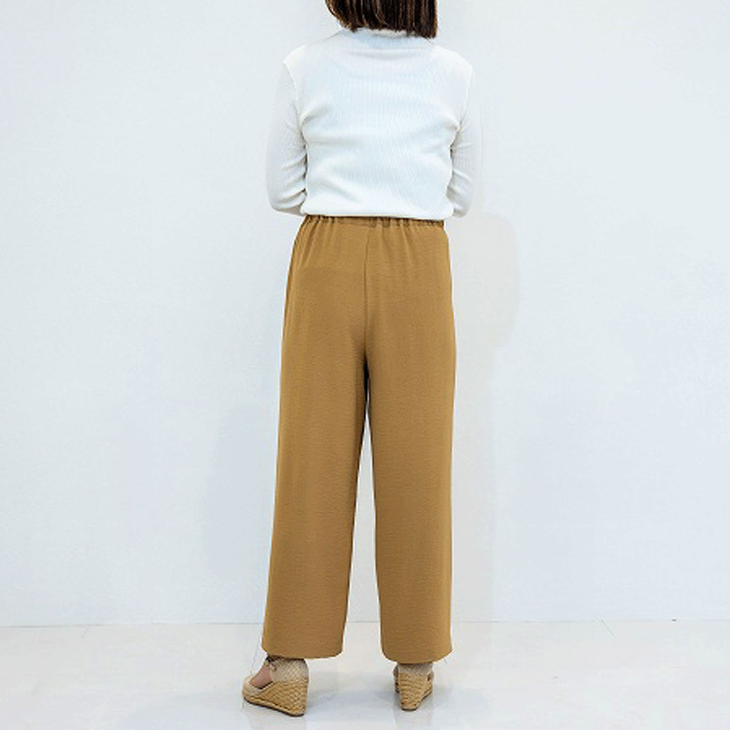 【新色追加】多機能素材セミワイドパンツ - 画像15