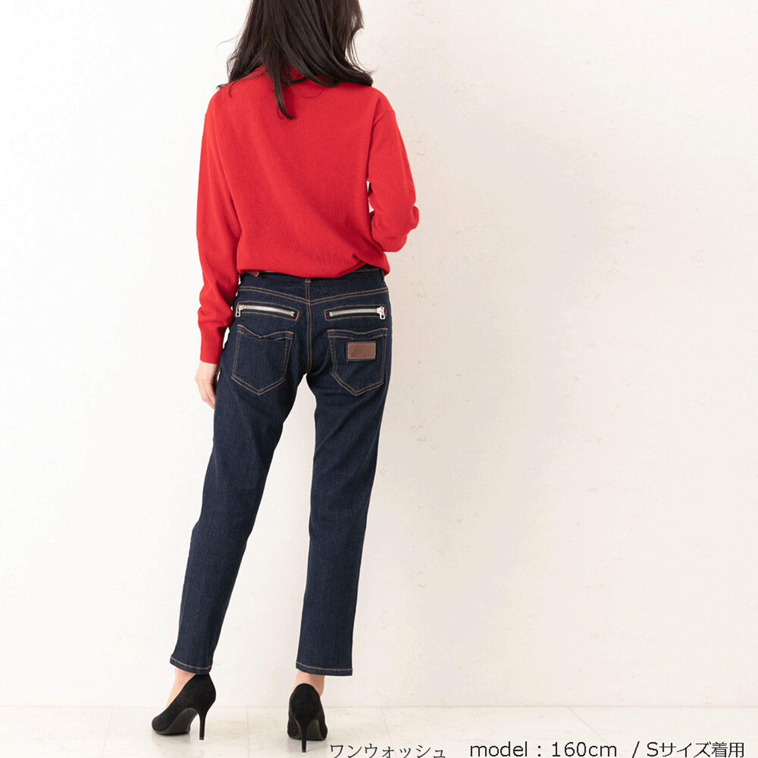 【ETONET限定 お取り寄せ】W HEART  後ろZIPボーイフレンドデニム - 画像15