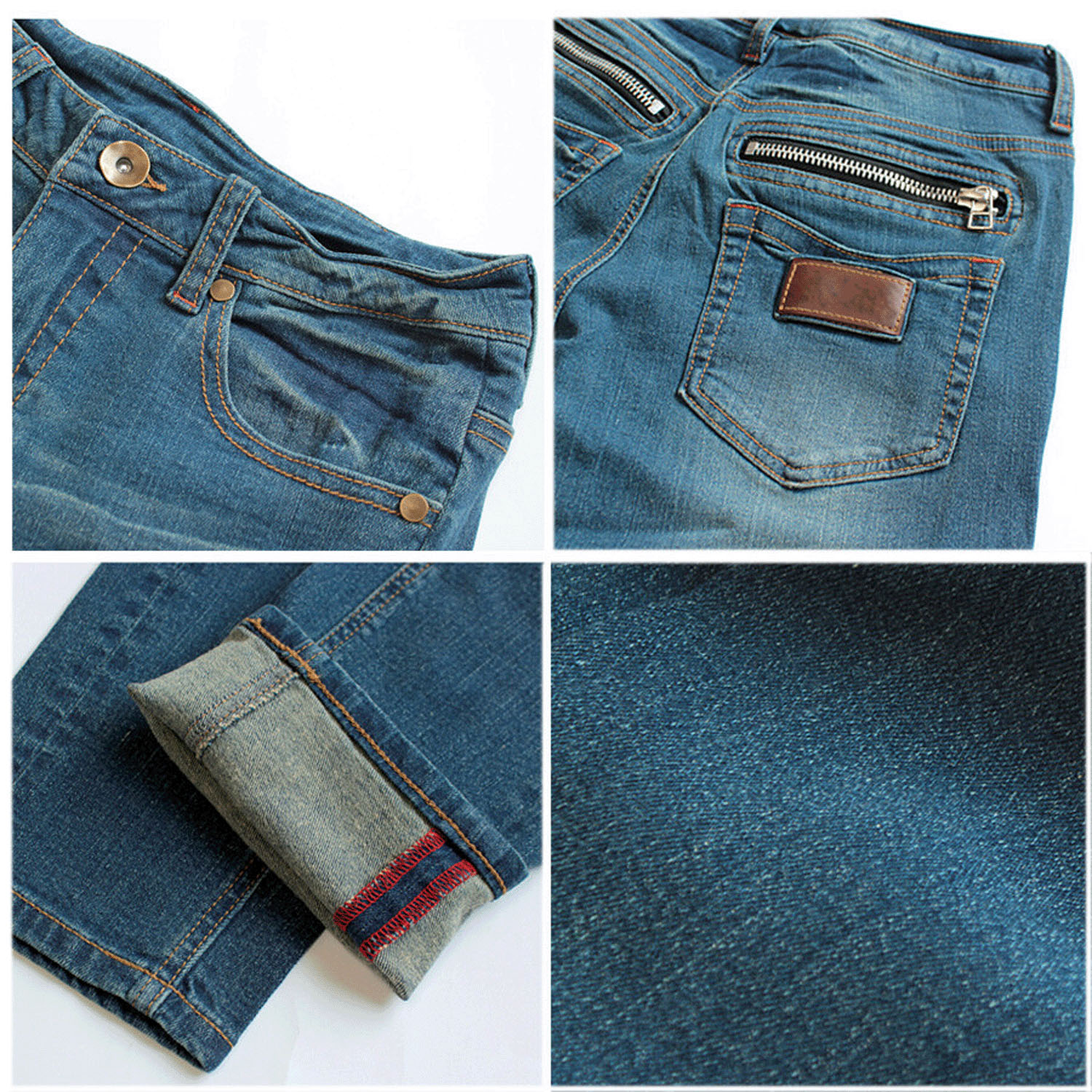 【ETONET限定 お取り寄せ】W HEART  後ろZIPボーイフレンドデニム - 画像4