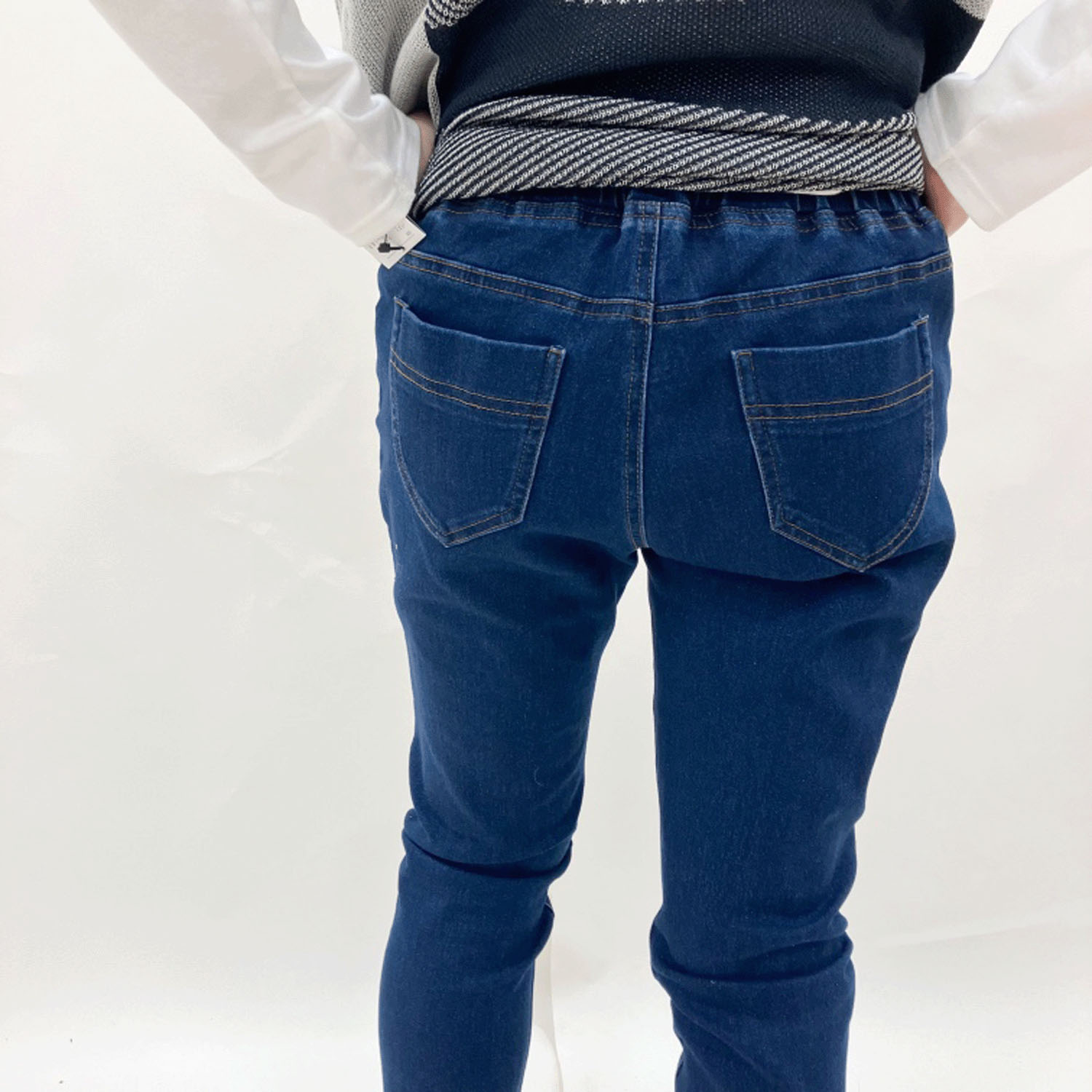 【お取り寄せ】New York Stars BOBSON ニットデニムスキニーパンツ - 画像4