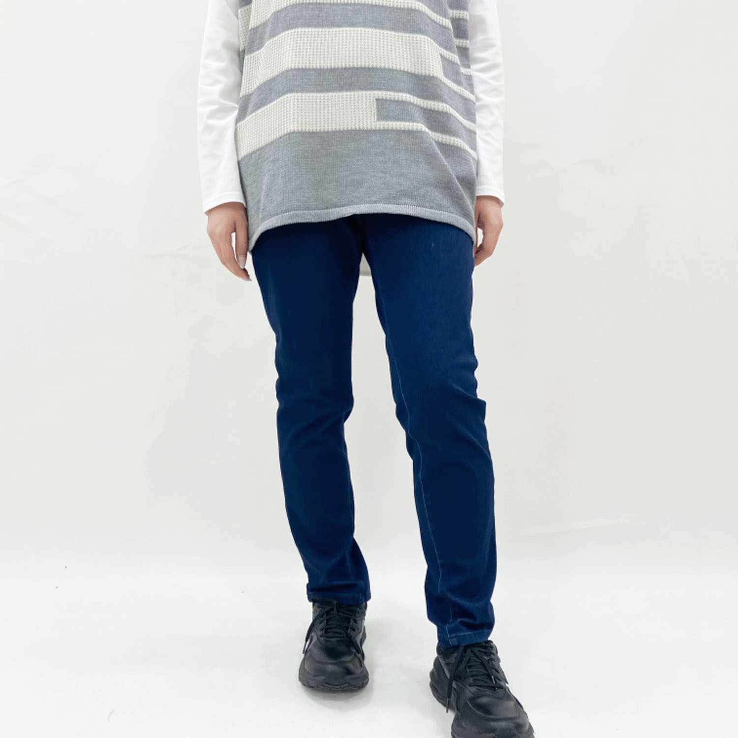 【お取り寄せ】New York Stars BOBSON ニットデニムスキニーパンツ - 画像5