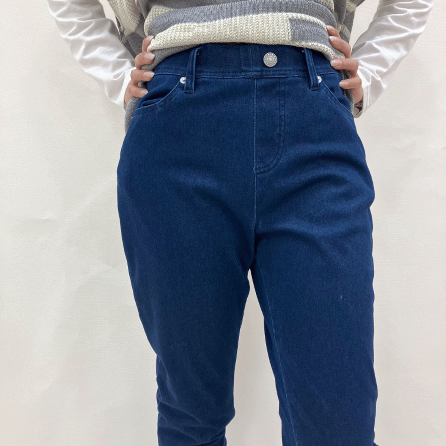 【お取り寄せ】New York Stars BOBSON ニットデニムスキニーパンツ - 画像8