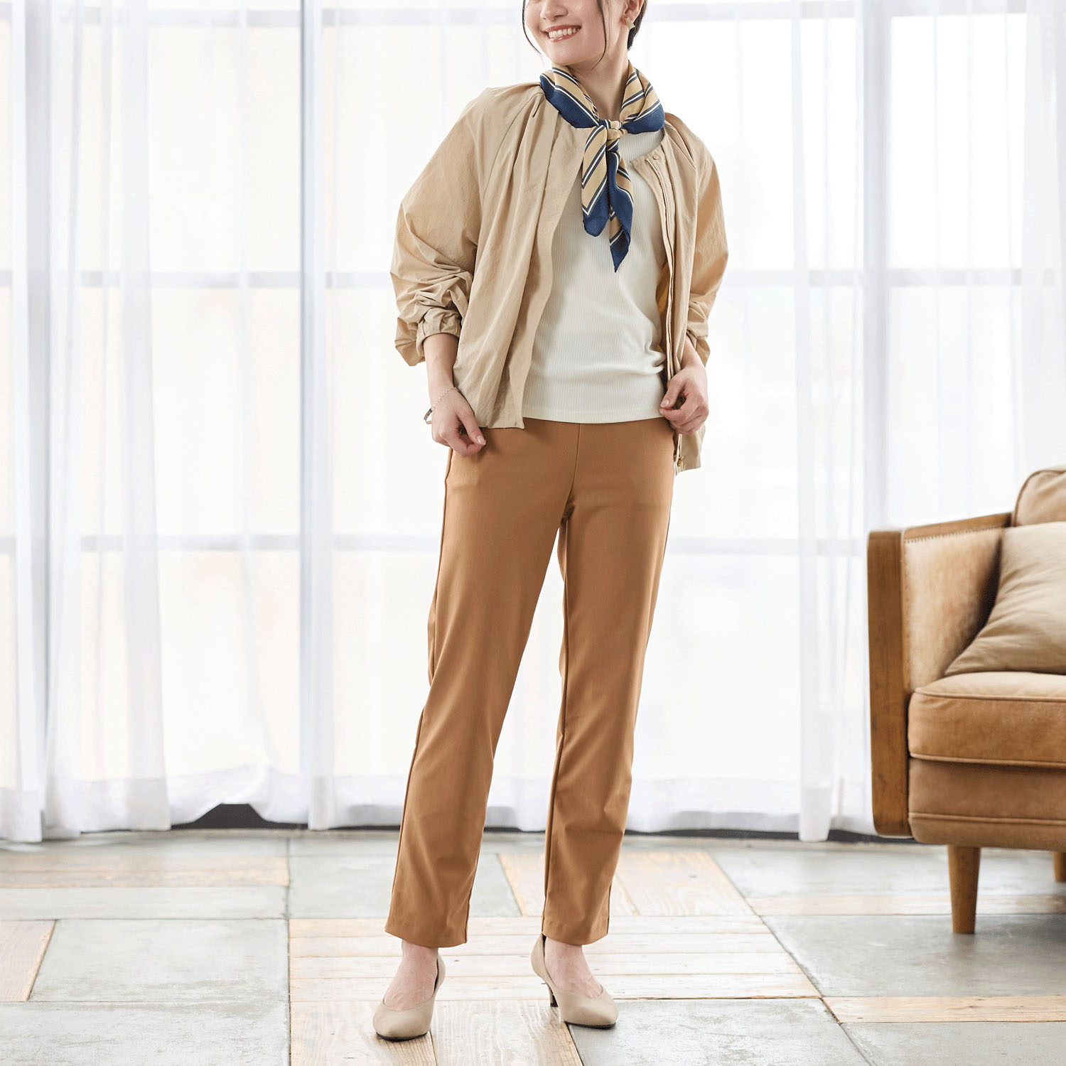 【Insta Live】TAKUMIBA エアシルキー・スリムパンツ - 画像11