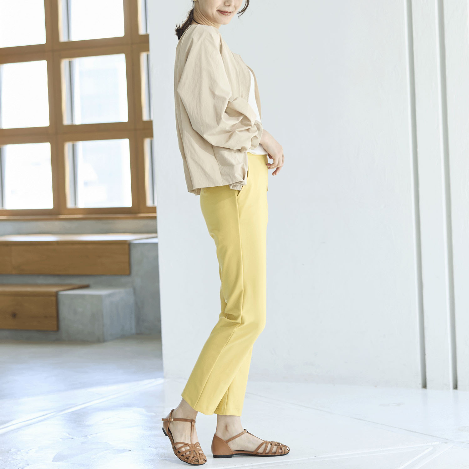 【Insta Live】TAKUMIBA エアシルキー・スリムパンツ - 画像15