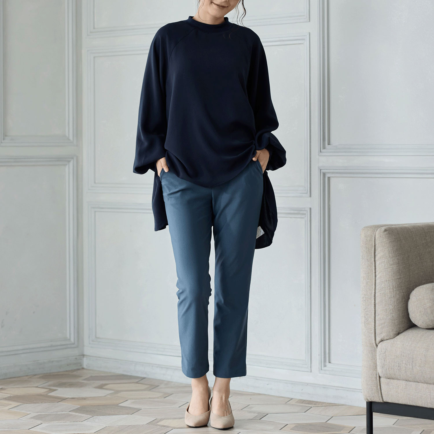 【Insta Live】TAKUMIBA エアシルキー・スリムパンツ - 画像26