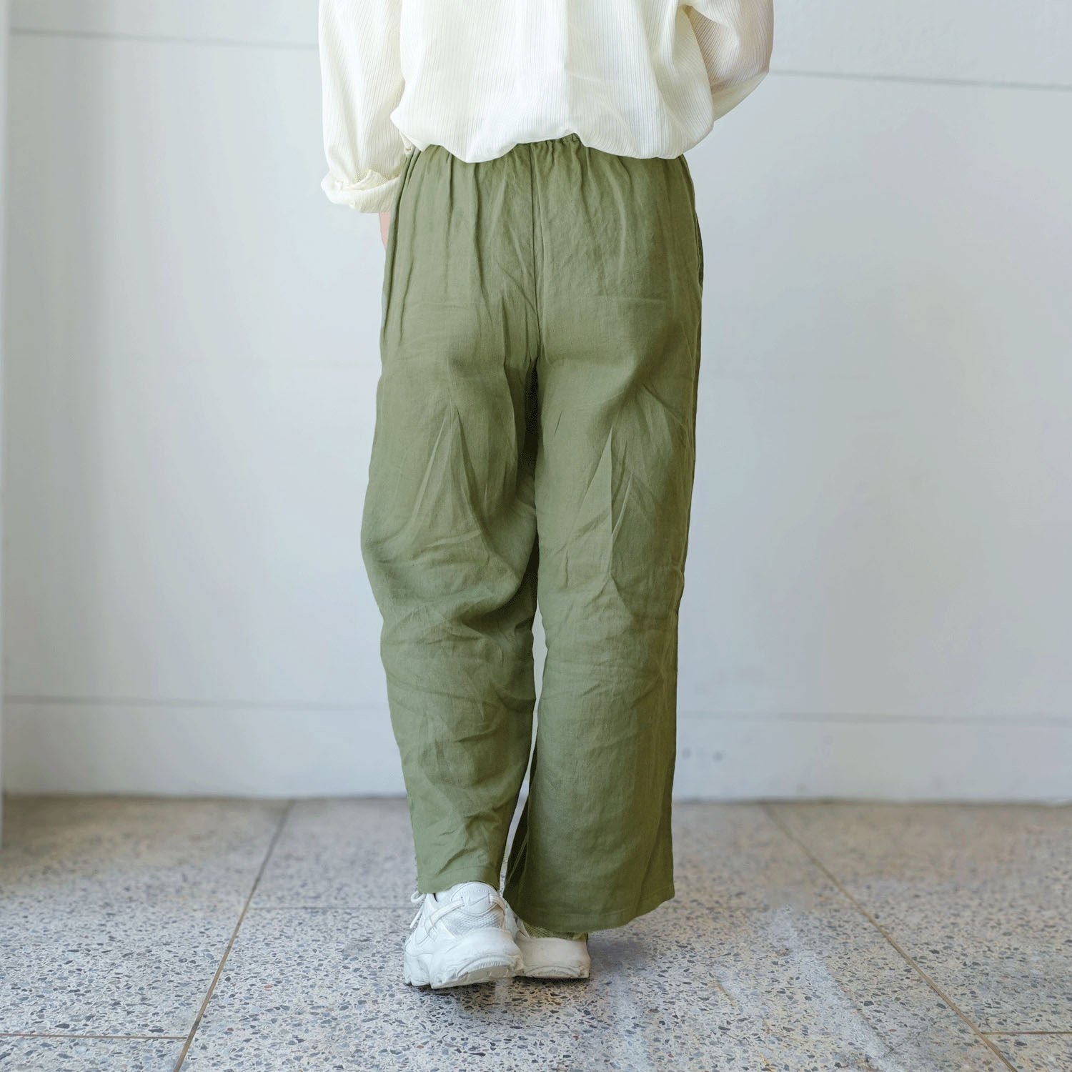 【Insta Live】JEUNE ET JOYEUX フレンチリネンワイドパンツ 65丈 - 画像25