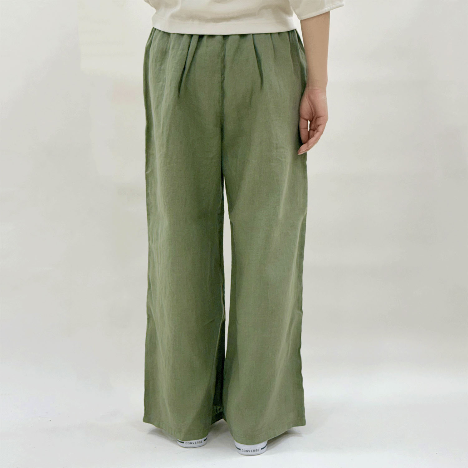 【Insta Live】JEUNE ET JOYEUX フレンチリネンワイドパンツ 65丈 - 画像7