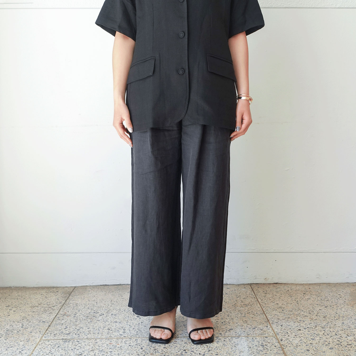 【Insta Live】JEUNE ET JOYEUX フレンチリネンワイドパンツ 65丈 - 画像9