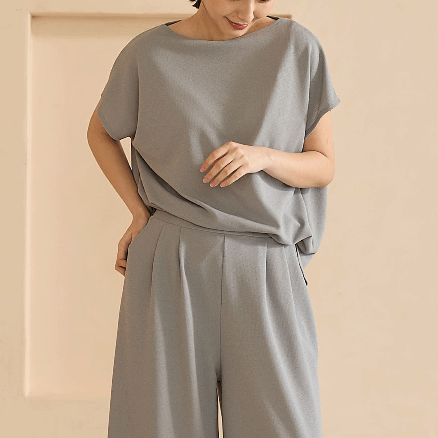 Reginetta 涼しやドライワッフル・チュニックT - 画像3