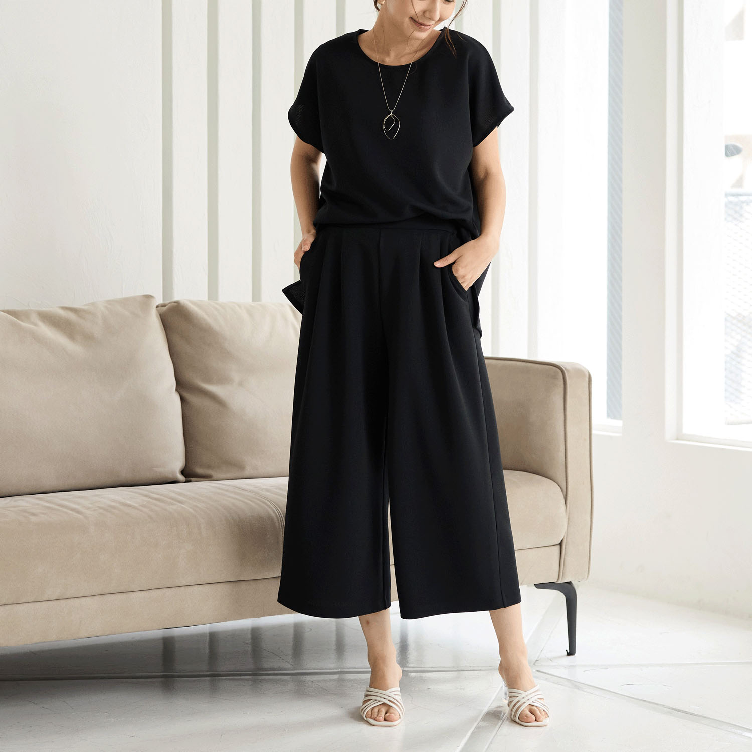 Reginetta 涼しやドライワッフル・チュニックT - 画像10