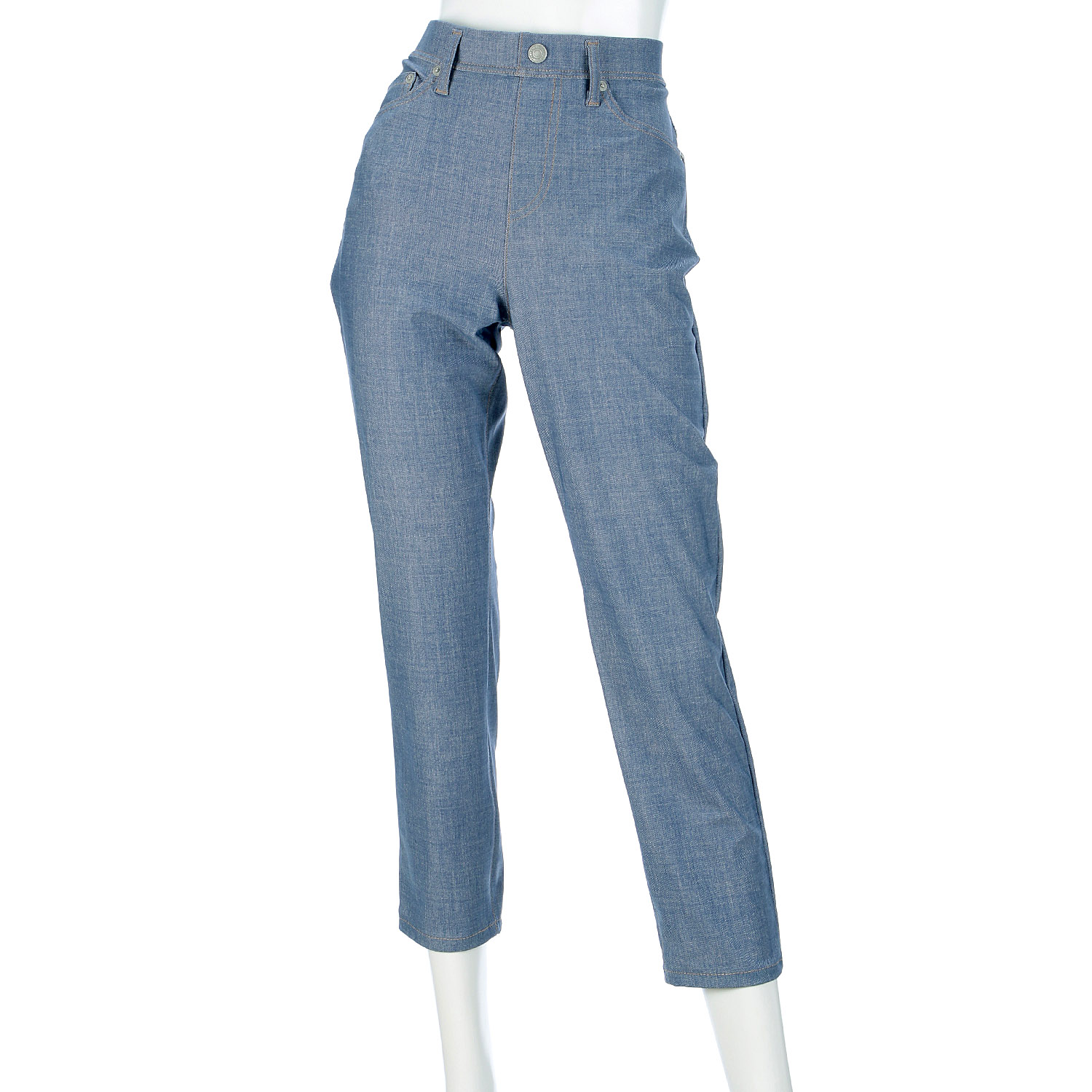 210ボブソン デニムプリントサマーハイテンションアンクルテーパード - 画像10