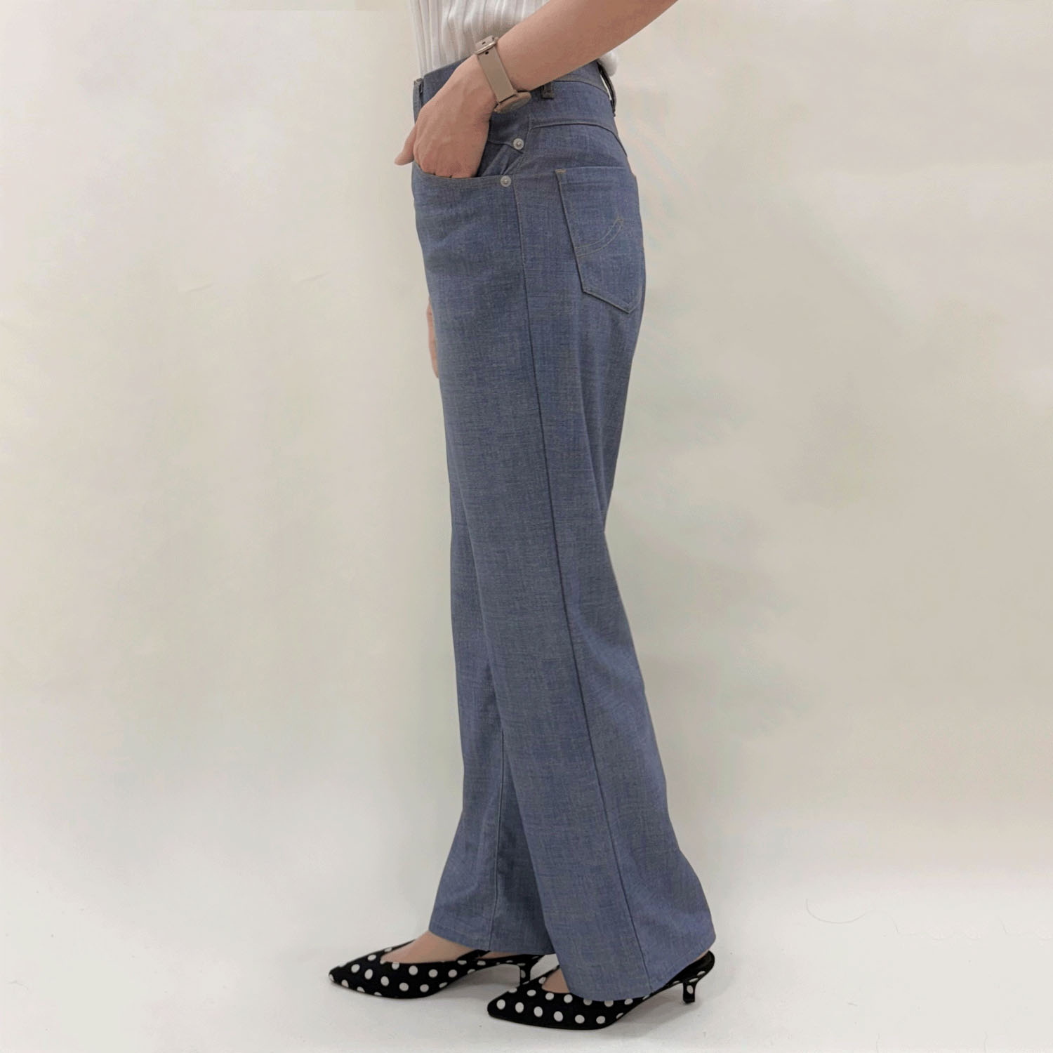 210BOBSON サマハイワイドストレートパンツ - 画像2