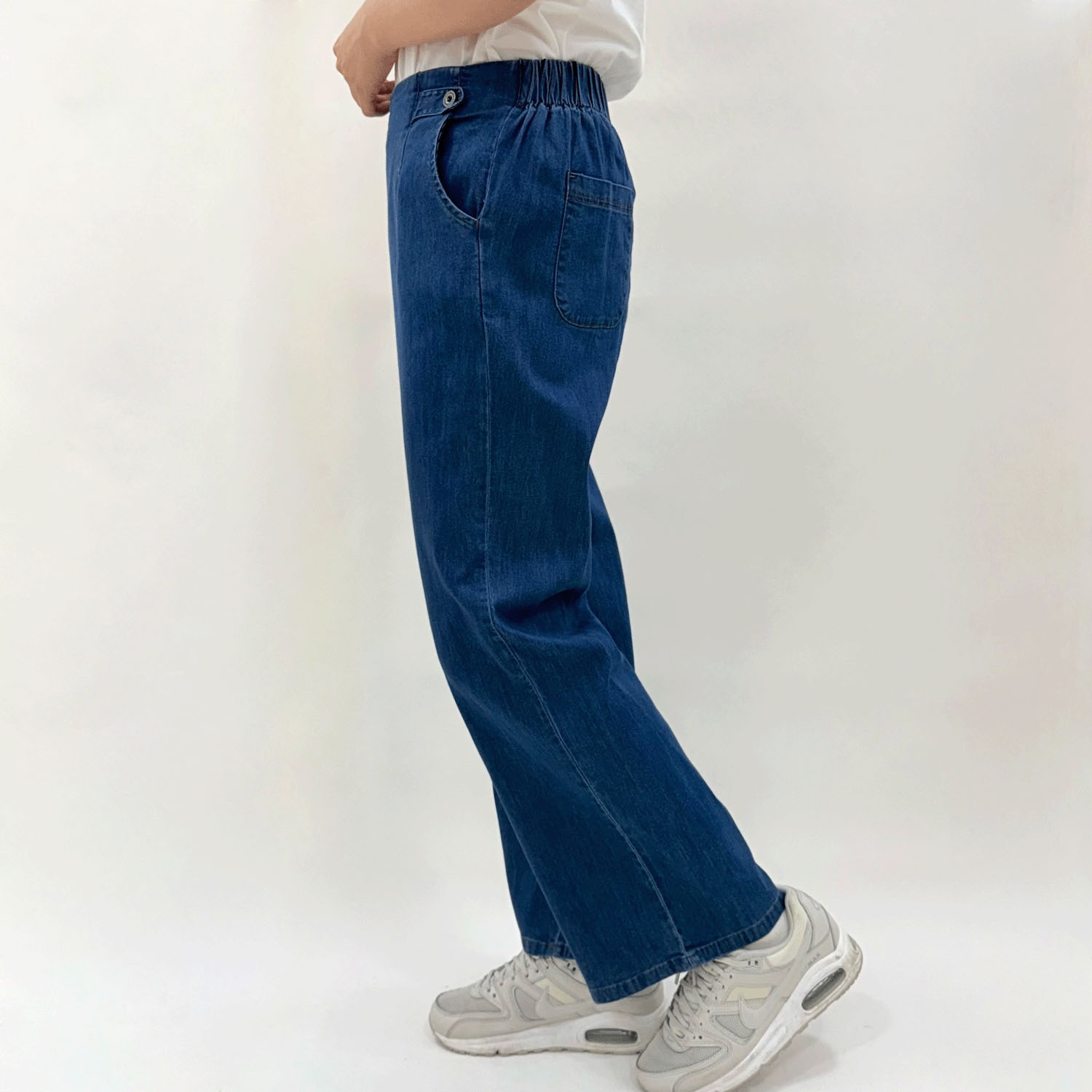 グルカワイド冷感デニムパンツ - 画像2