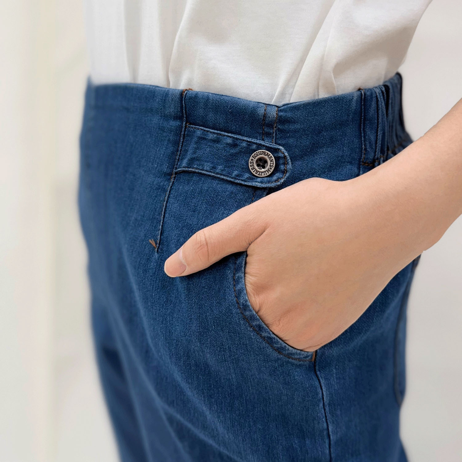 グルカワイド冷感デニムパンツ - 画像4