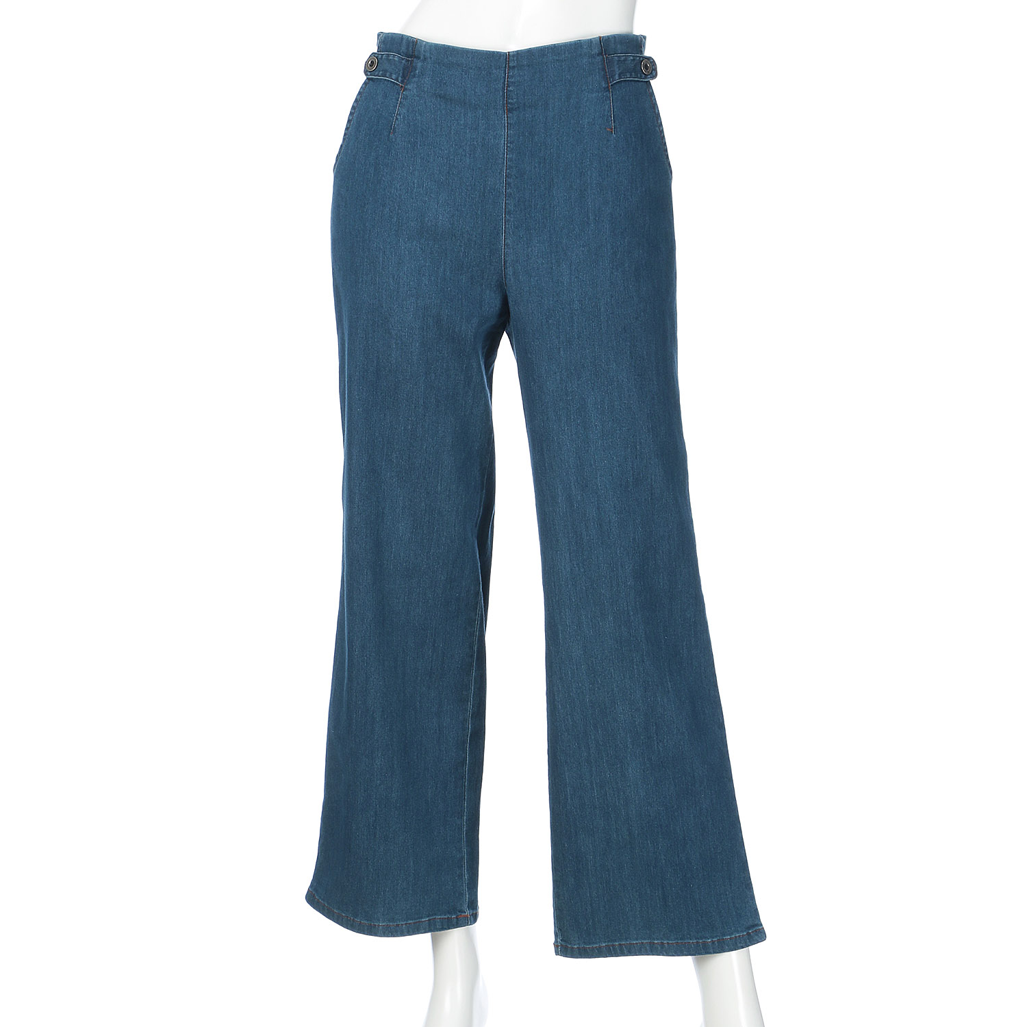 グルカワイド冷感デニムパンツ - 画像5