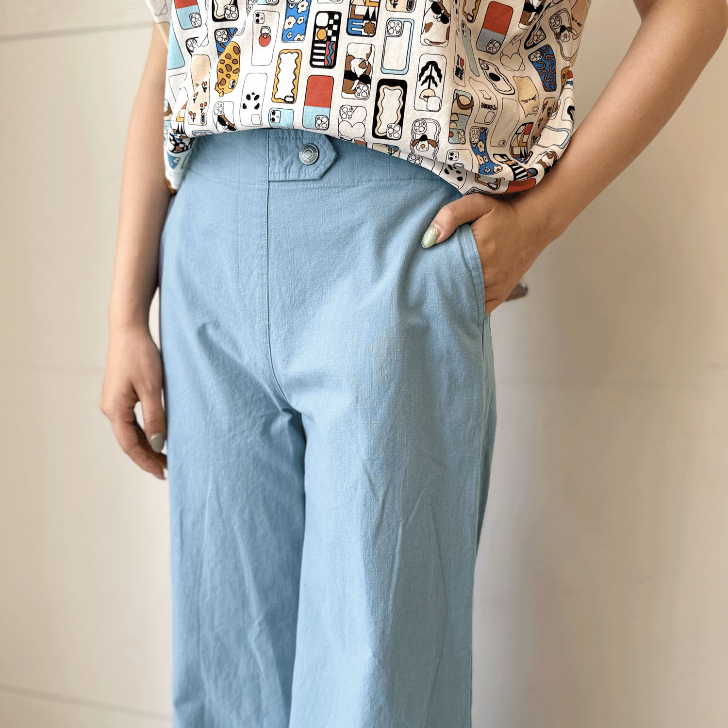 綿スラブバギーパンツ - 画像3